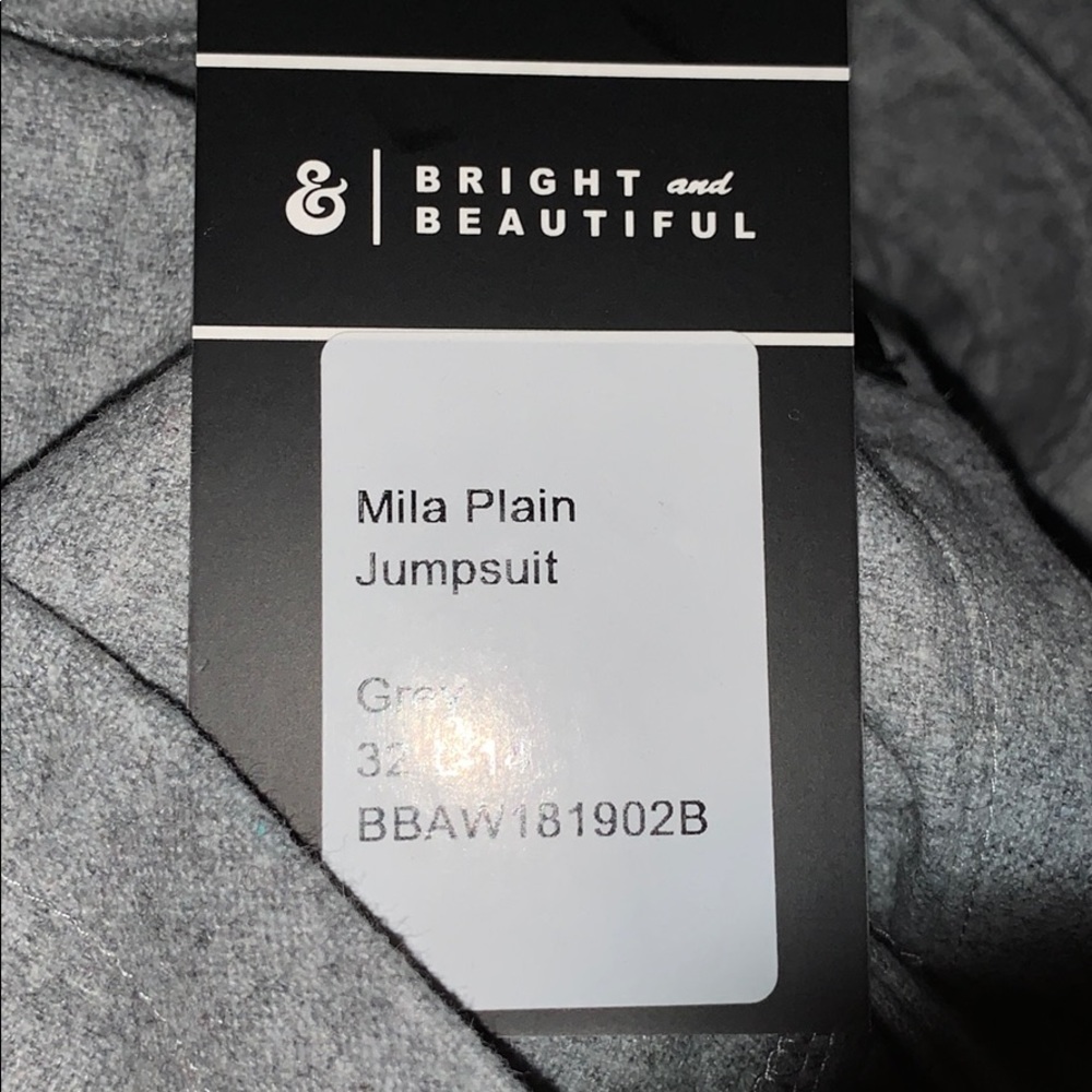 Grey Jumpsuit, UK 14, 32-L new w/tags - Picture 10 of 11